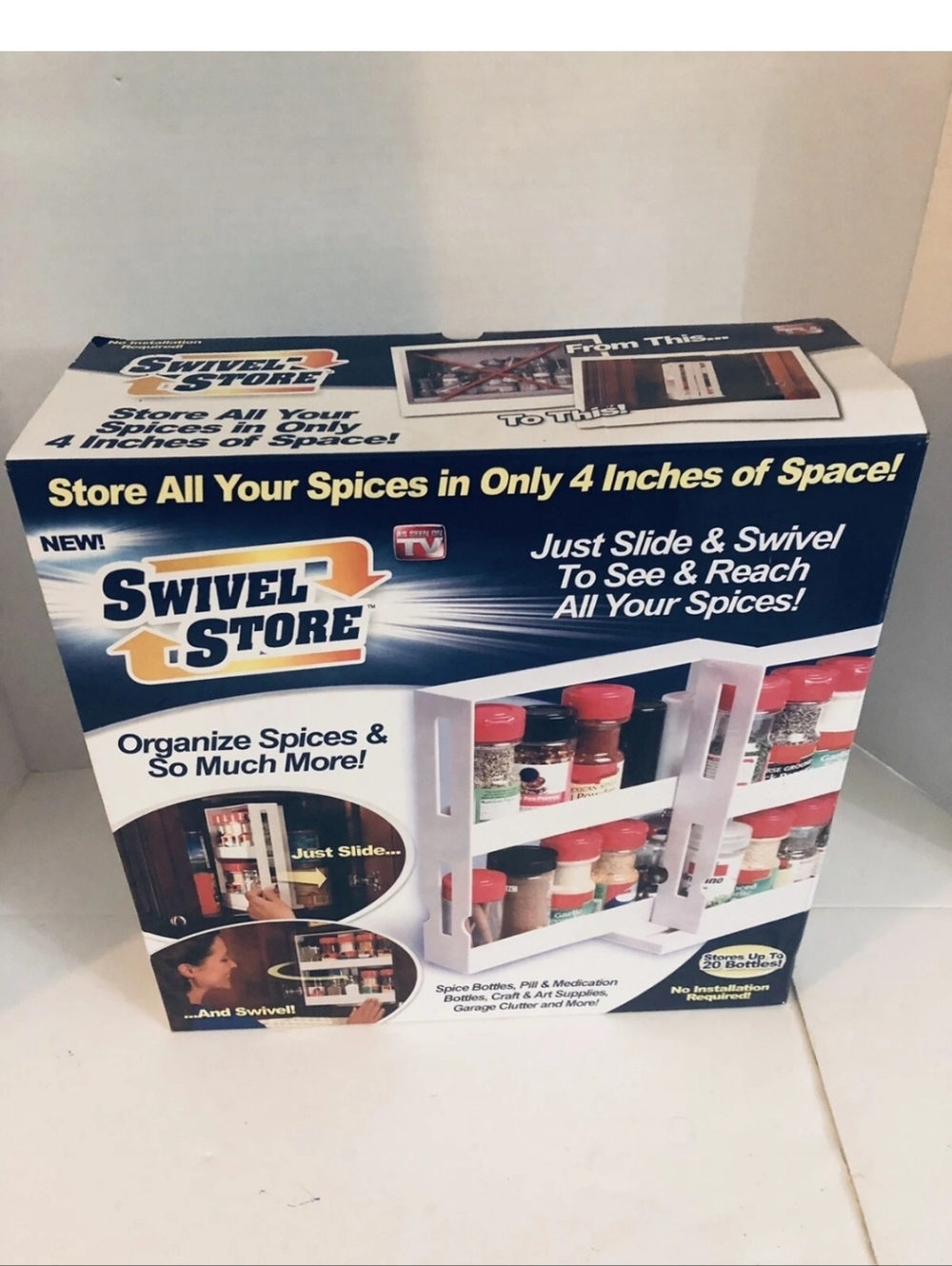 Swivel Store Organizer Spice Rack Storage System As Seen on TV!!